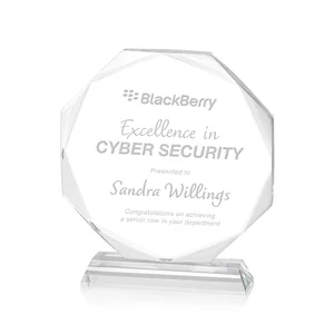 Acrylic Octagon Award with Double-Sided Bevels