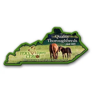 Kentucky State Shaped Full Color Magnet