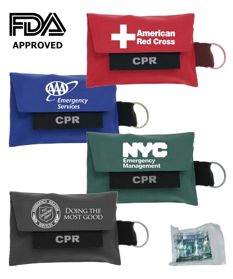 Keychain CPR Shield Pouch for Emergency Rescue Situations — view 2
