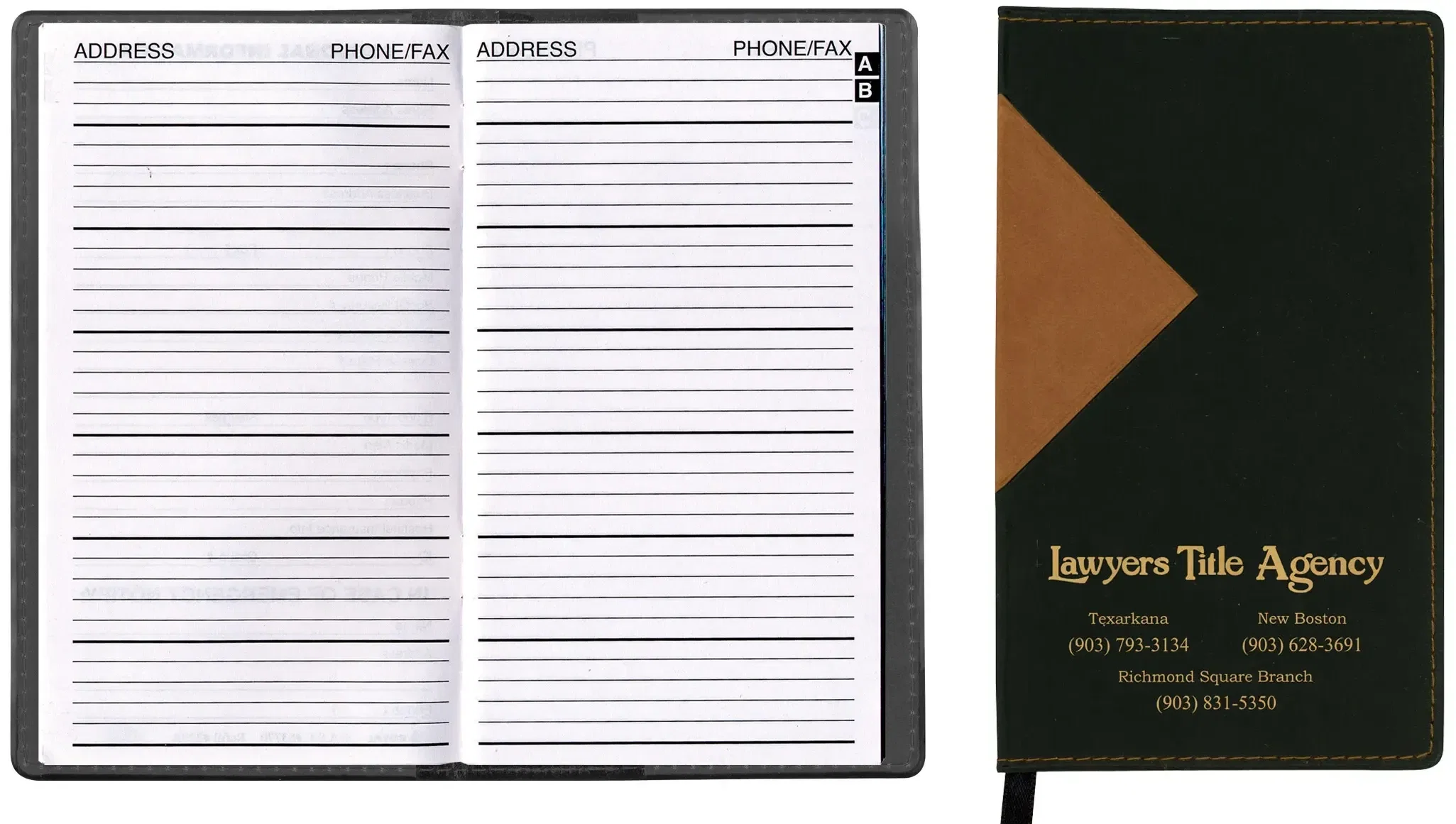 Customizable Logo-Branded Address Book - Keystone — view 3