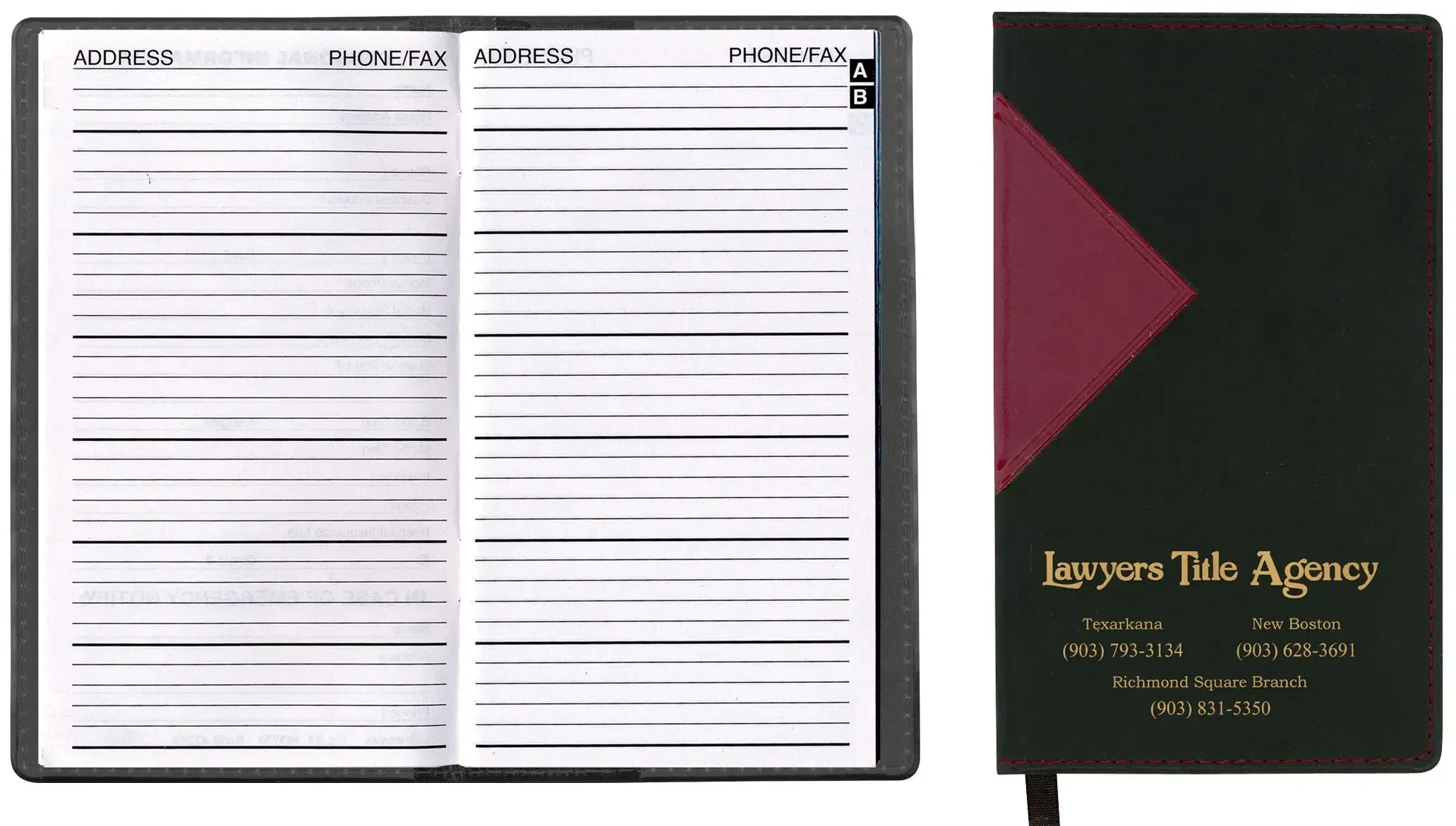 Customizable Logo-Branded Address Book - Keystone — view 4