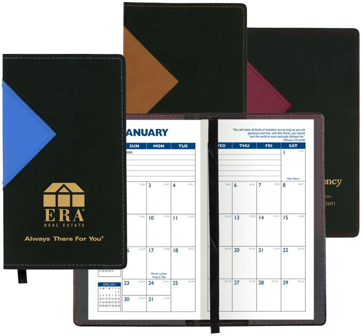 Customized Keystone Planner - Two-Tone Vinyl Soft Cover (Monthly) — view 2