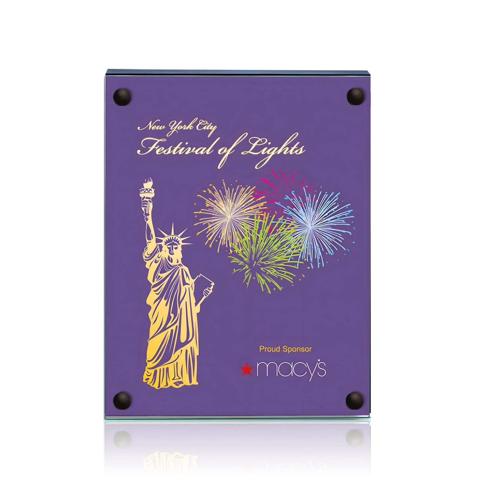 Personalized Jade Glass Wall Plaque with Colored Laminate Backing for volunteer appreciation