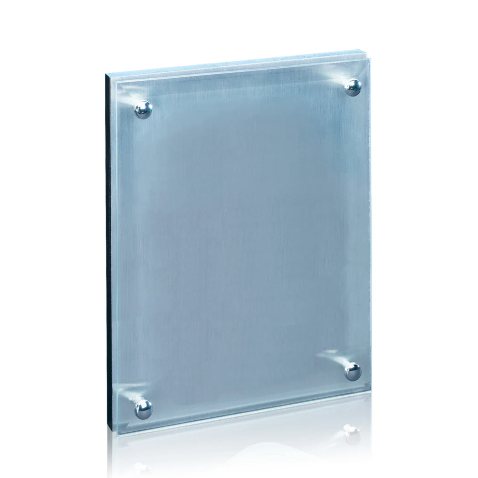 Personalized Jade Glass Wall Plaque with Metallic Aluminum Backing for service anniversary gifts