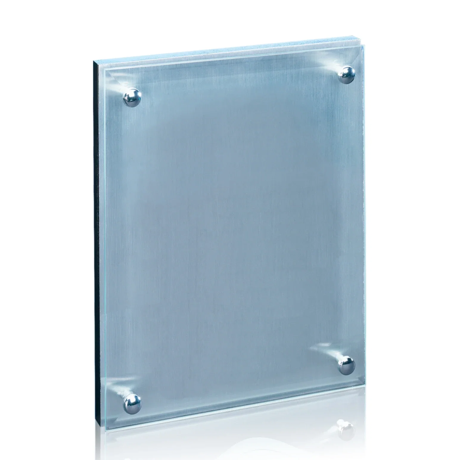 Personalized Jade Glass Wall Plaque with Metallic Aluminum Backing for team milestone celebrations