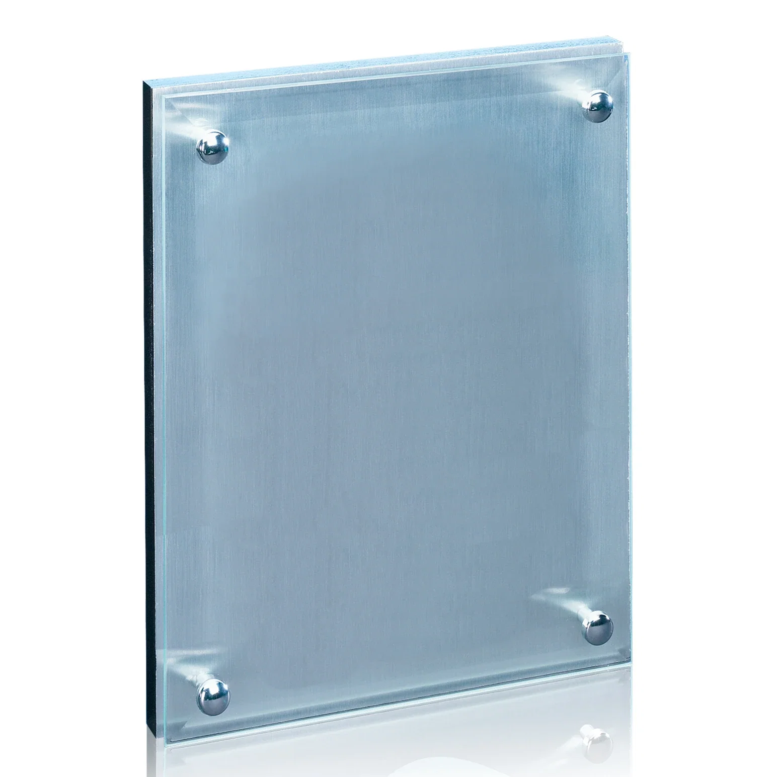 Personalized Jade Glass Wall Plaque with Metallic Aluminum Backing for safety achievement programs