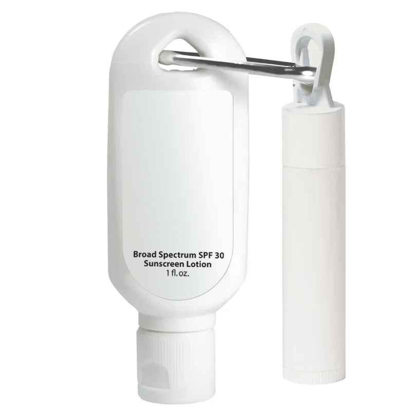 Kit: 1 oz. SPF30 Sunscreen Lotion with Carabiner and SPF15 Lip Balm — view 3