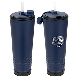 Custom branded Klaxon horn tumbler, squeeze horn detail