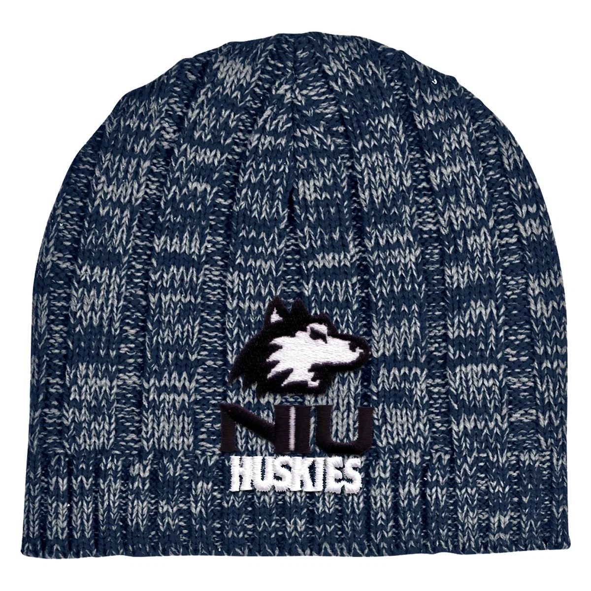 Navy version of the ribbed winter hat