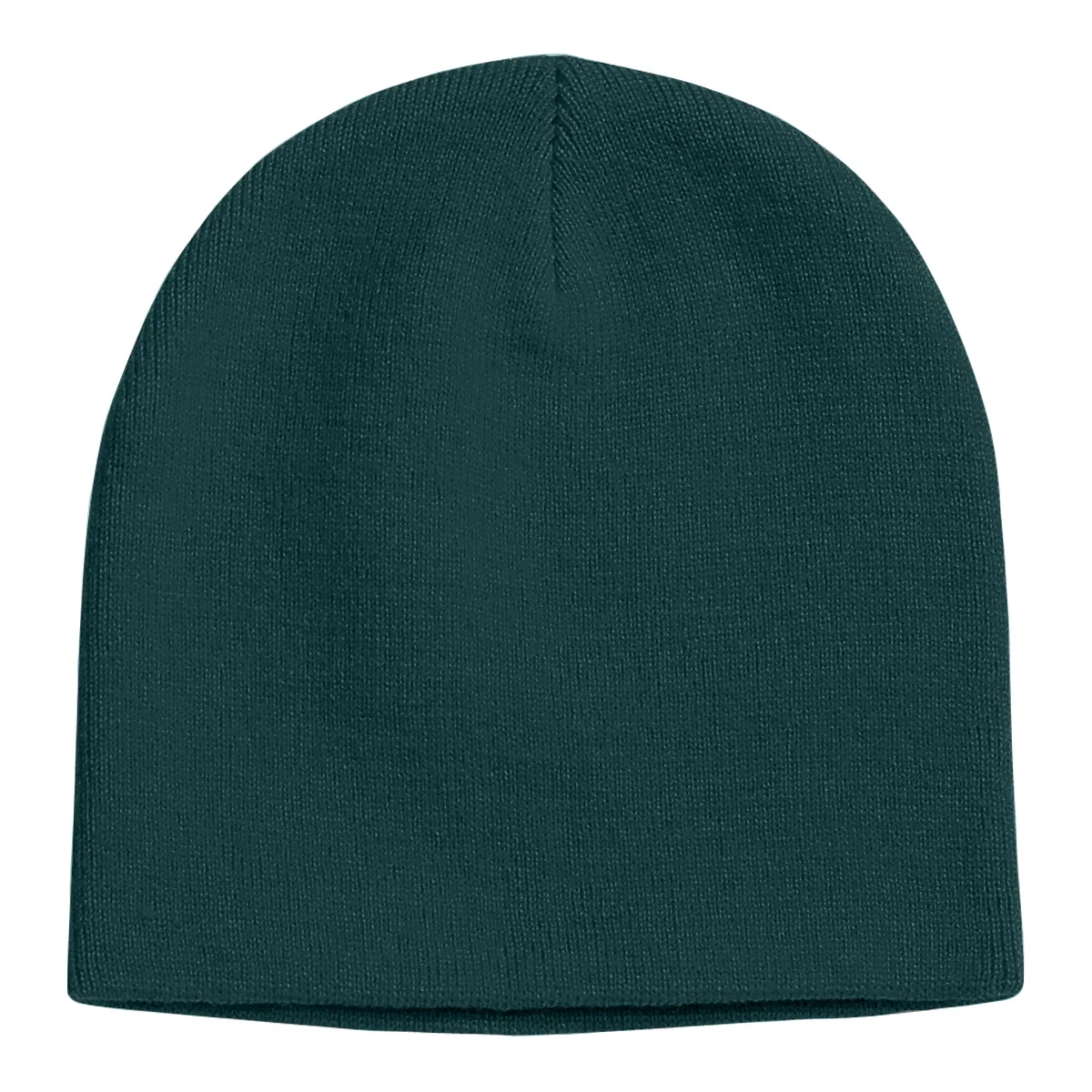 Light olive knit hat shown complete