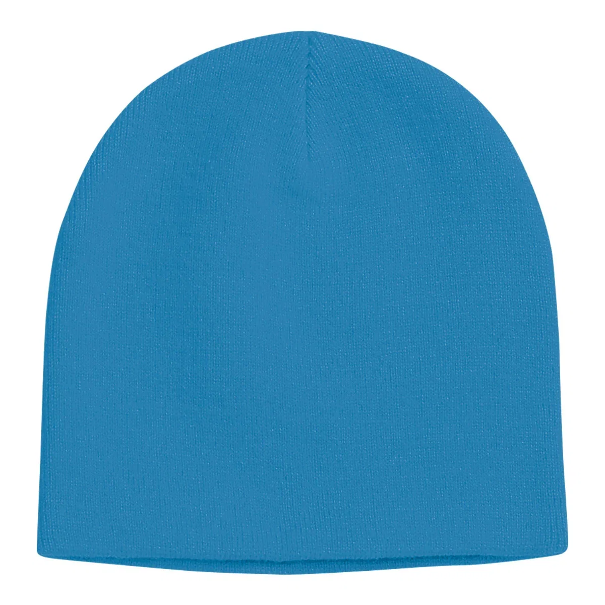 Side profile of the pull on hat