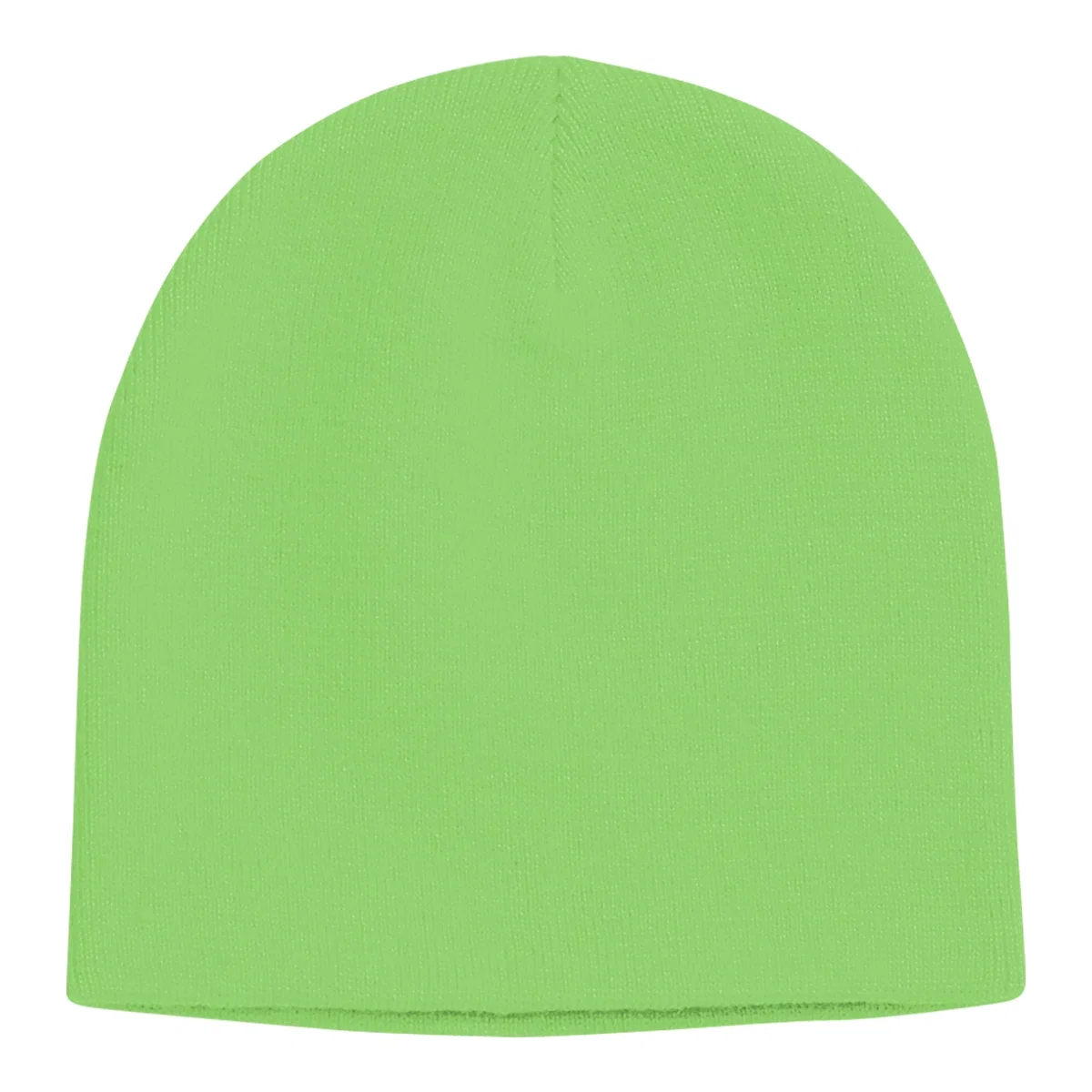 Solid colored beanie shown in full frame