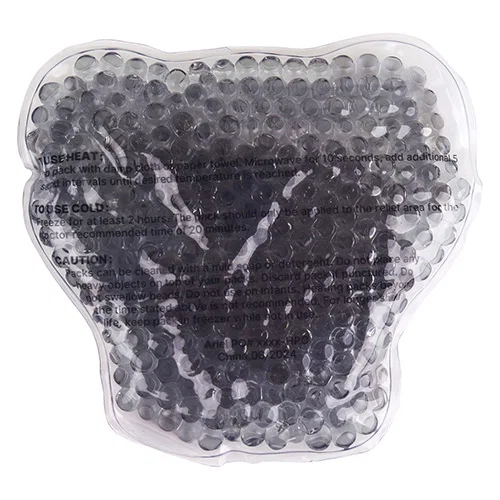 Custom branded koala Aqua Pearls hot and cold pack, front view of promotional gel therapy pack