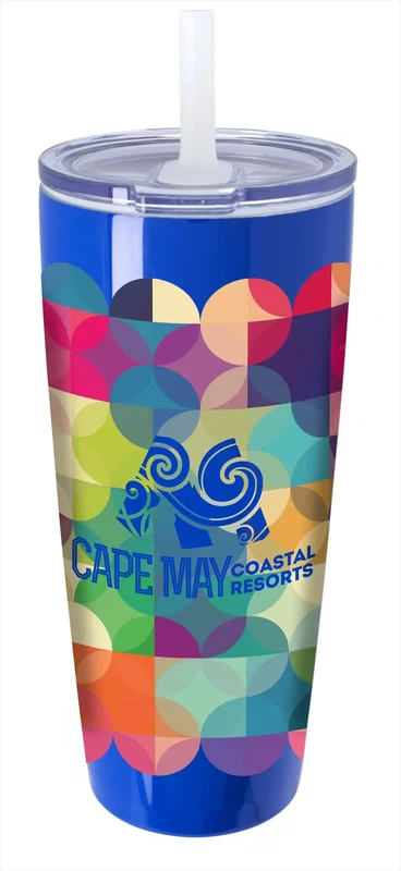 Koozie® Built-in Straw Vacuum Tumbler - 30 oz. — view 1
