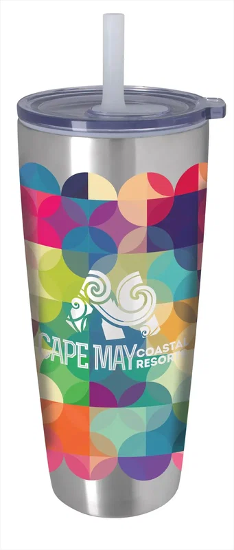 Koozie® Built-in Straw Vacuum Tumbler - 30 oz. — view 2