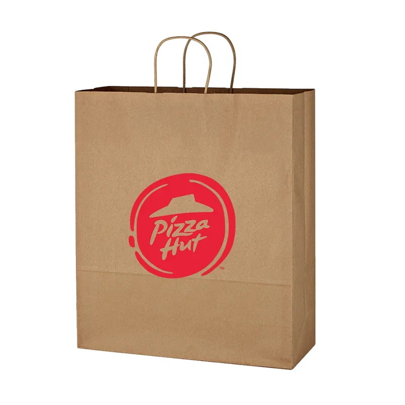 Kraft Paper Brown Shopping Bag - 16" x 19" — view 3