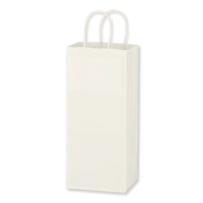Kraft Paper White Wine Bag - 5.25" x 13" — view 2