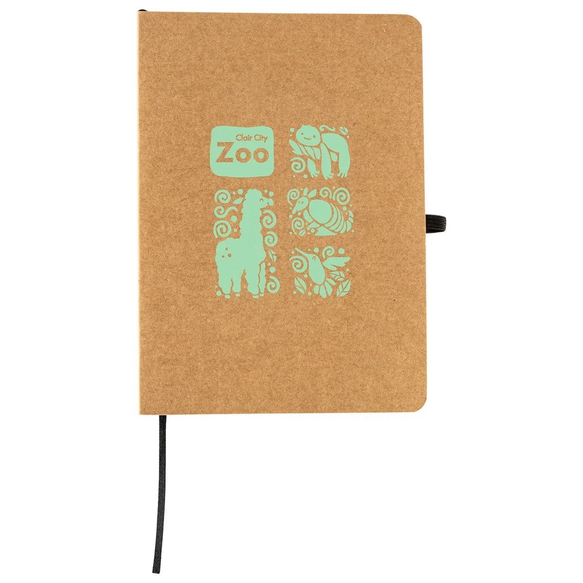 Close-up of the Kraft Recycled Journal's textured recycled cover