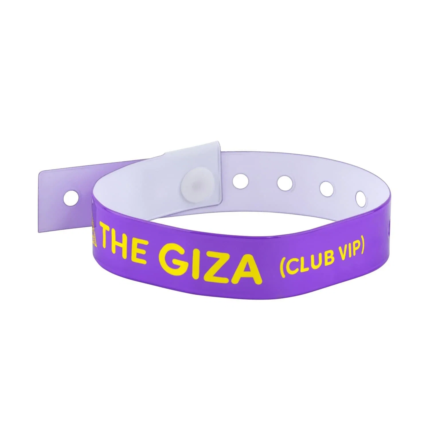 Custom Vinyl Wristband (L-Shaped) — view 1