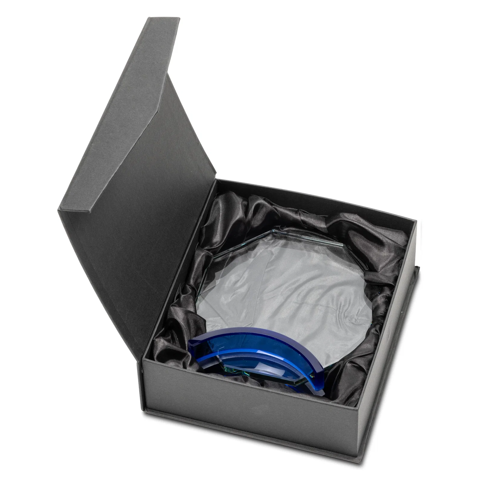 Custom Starfire Crystal Octagon Award on Arch Base, awards for company anniversary events