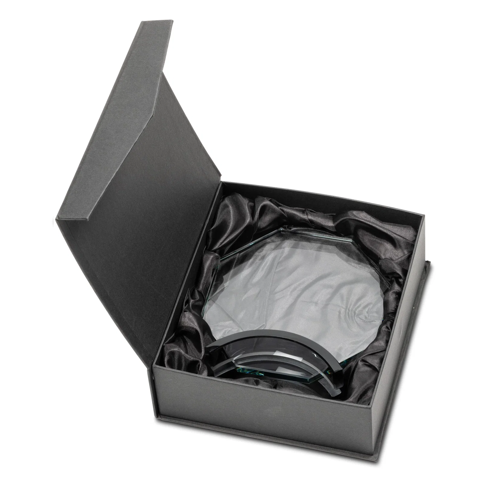Custom Starfire Crystal Octagon Award on Arch Base, awards for team milestone celebrations