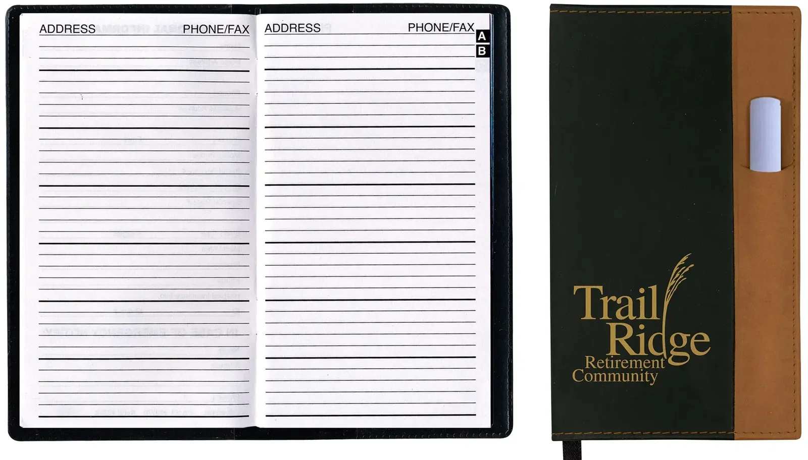 Customized Two-Tone Vinyl Address Book - Lafayette — view 2