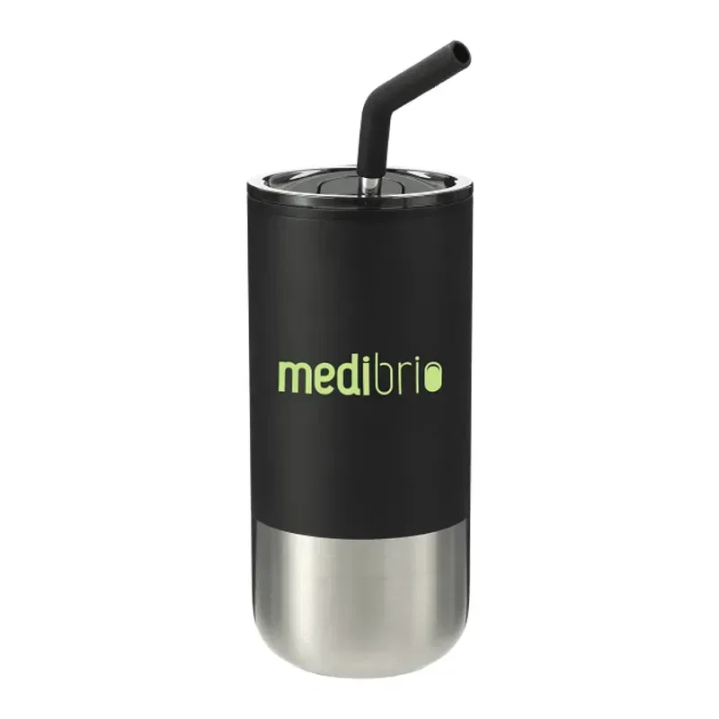 Custom Branded Lagom Insulated Tumbler with Straw - 16oz — view 7