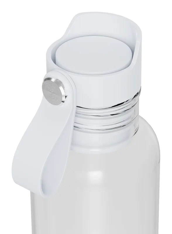 Promotional Lagoon RPET Bottle shown with its lid removed, angled view