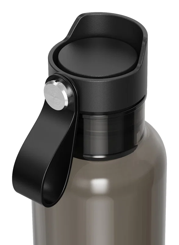 Top-down view of the Lagoon RPET Bottle's cap and drinking spout