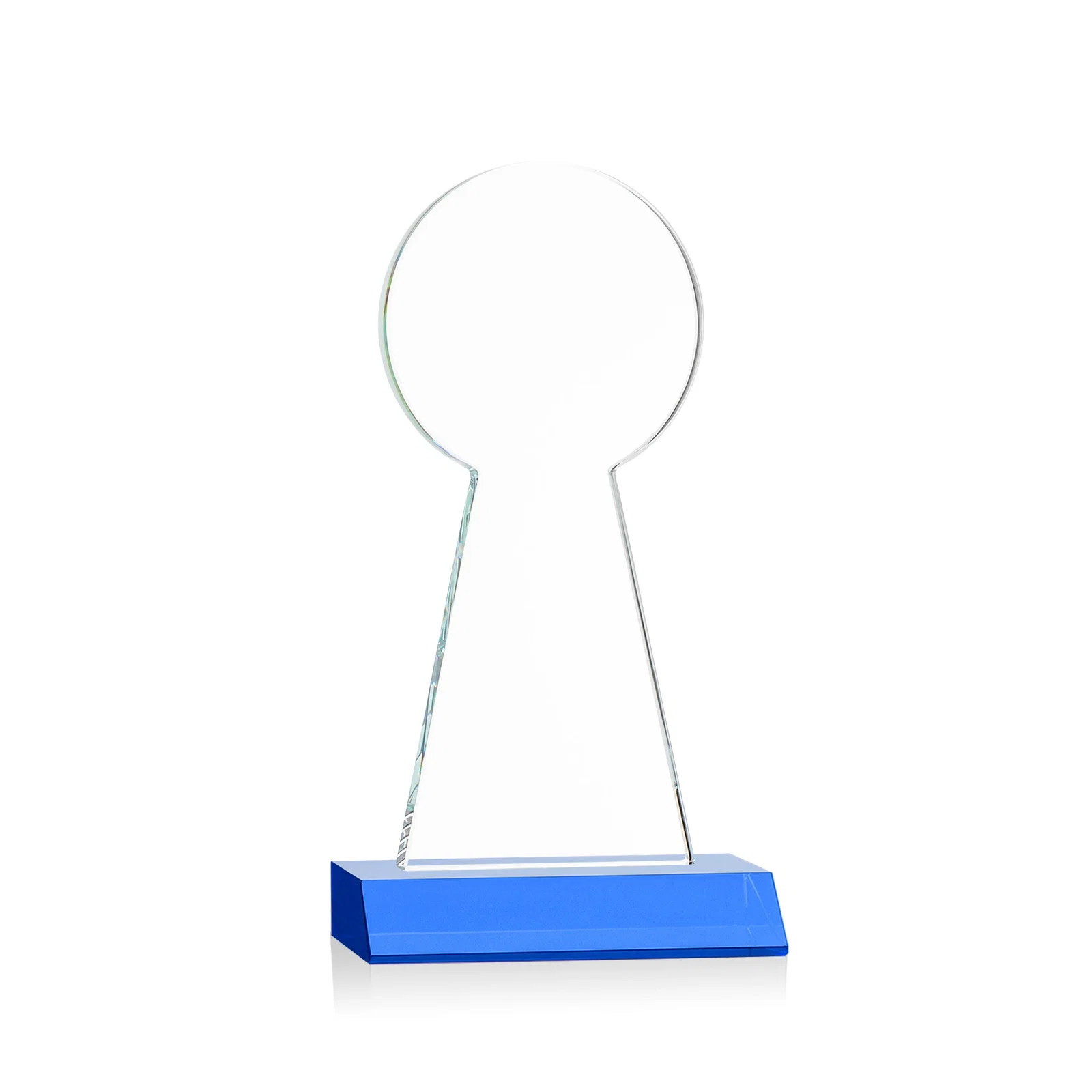 Promotional Starfire Crystal Tower Award With Large Circle Top, with your logo for graduation ceremonies