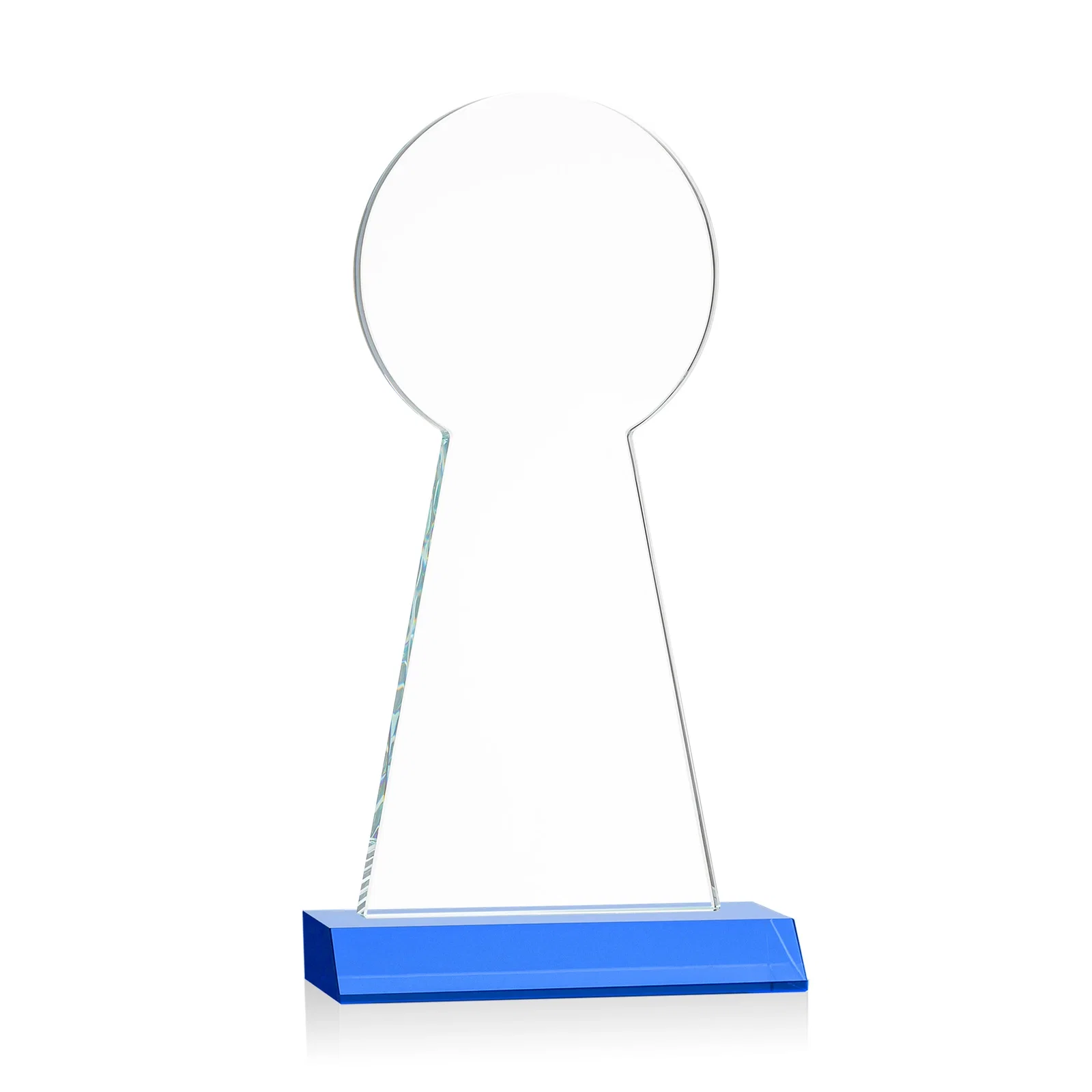 Promotional Starfire Crystal Tower Award With Large Circle Top, with your logo for safety achievement programs