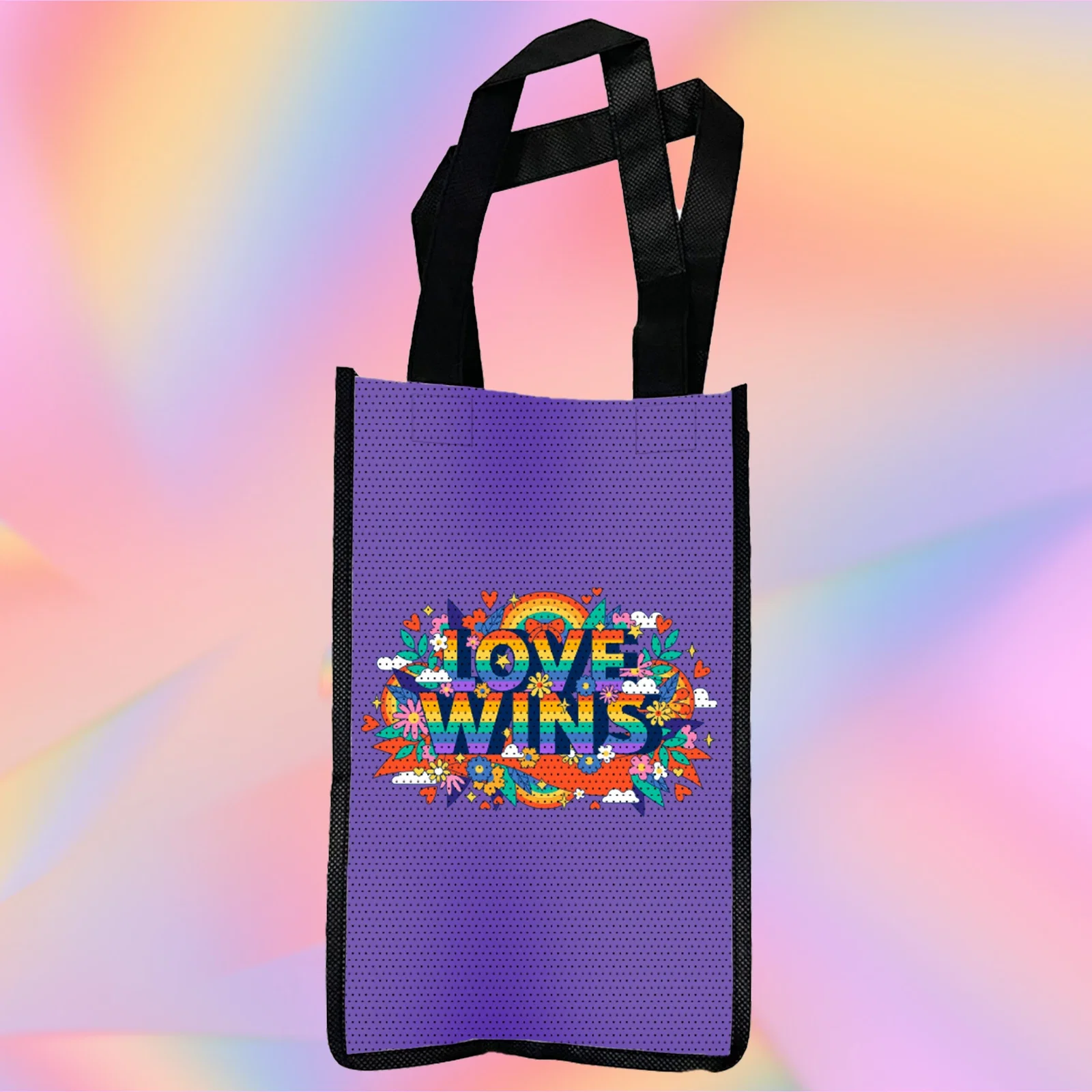 Laminated 2 Bottle Wine Tote — view 2