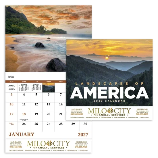 Good Value™ Landscapes of America - Stapled Calendar