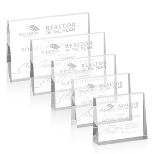 Horizontal Tapered Freestanding Acrylic Award