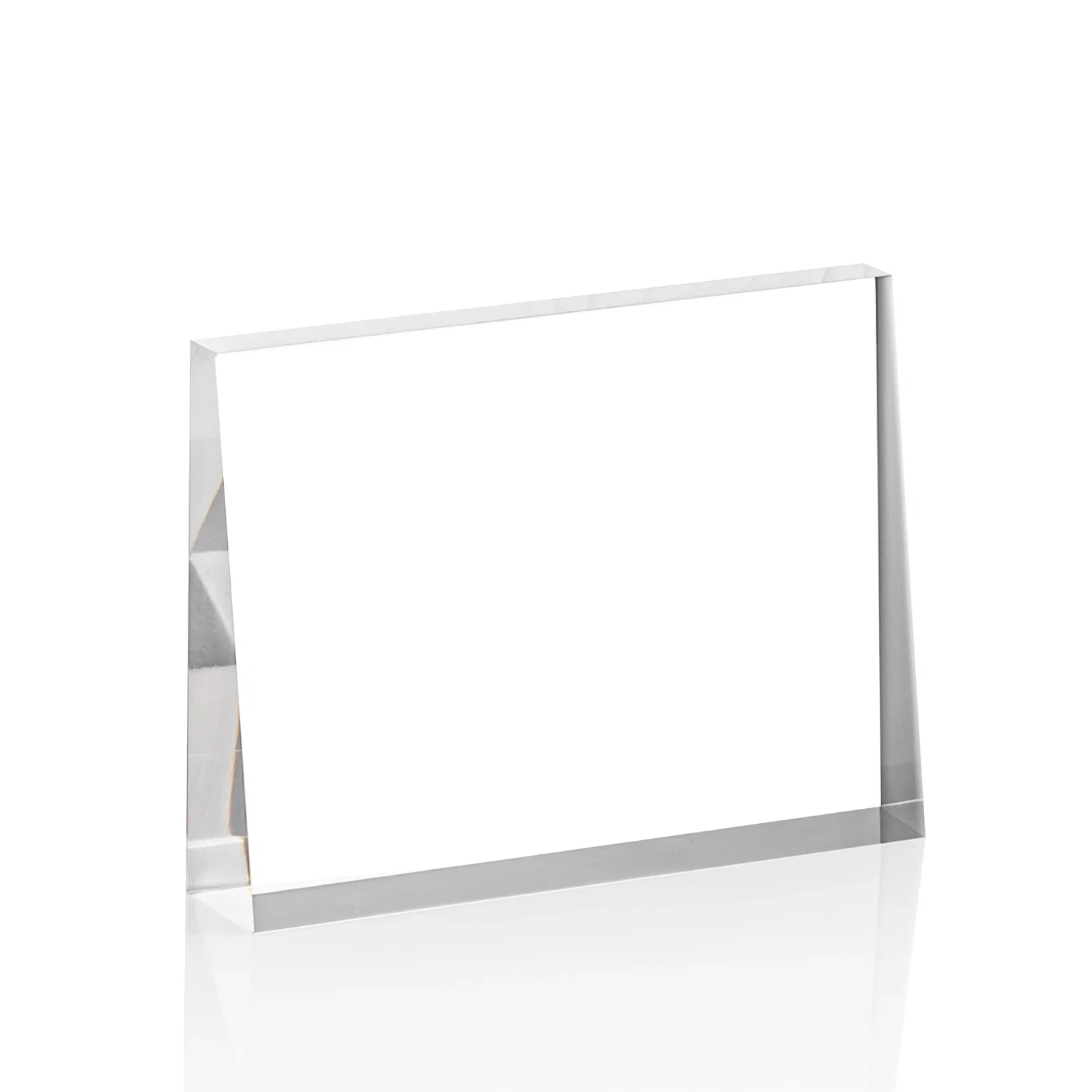 Promotional Horizontal Tapered Freestanding Acrylic Award for service anniversary gifts