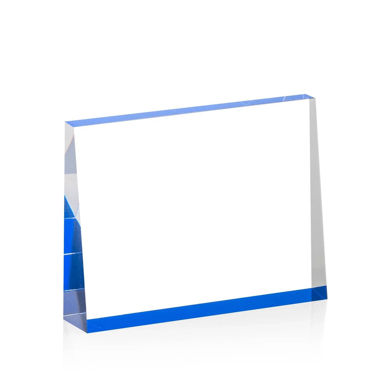 Promotional Horizontal Tapered Freestanding Acrylic Award for graduation ceremonies