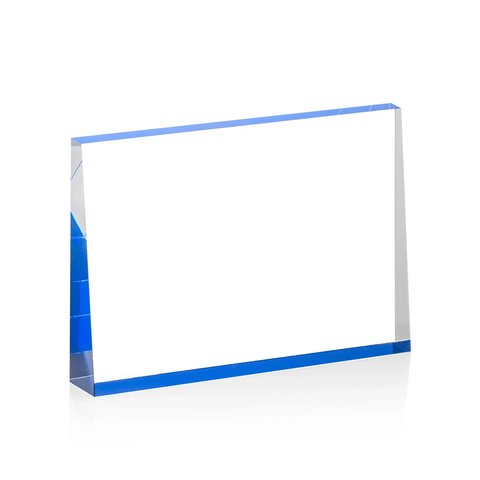 Promotional Horizontal Tapered Freestanding Acrylic Award for safety achievement programs