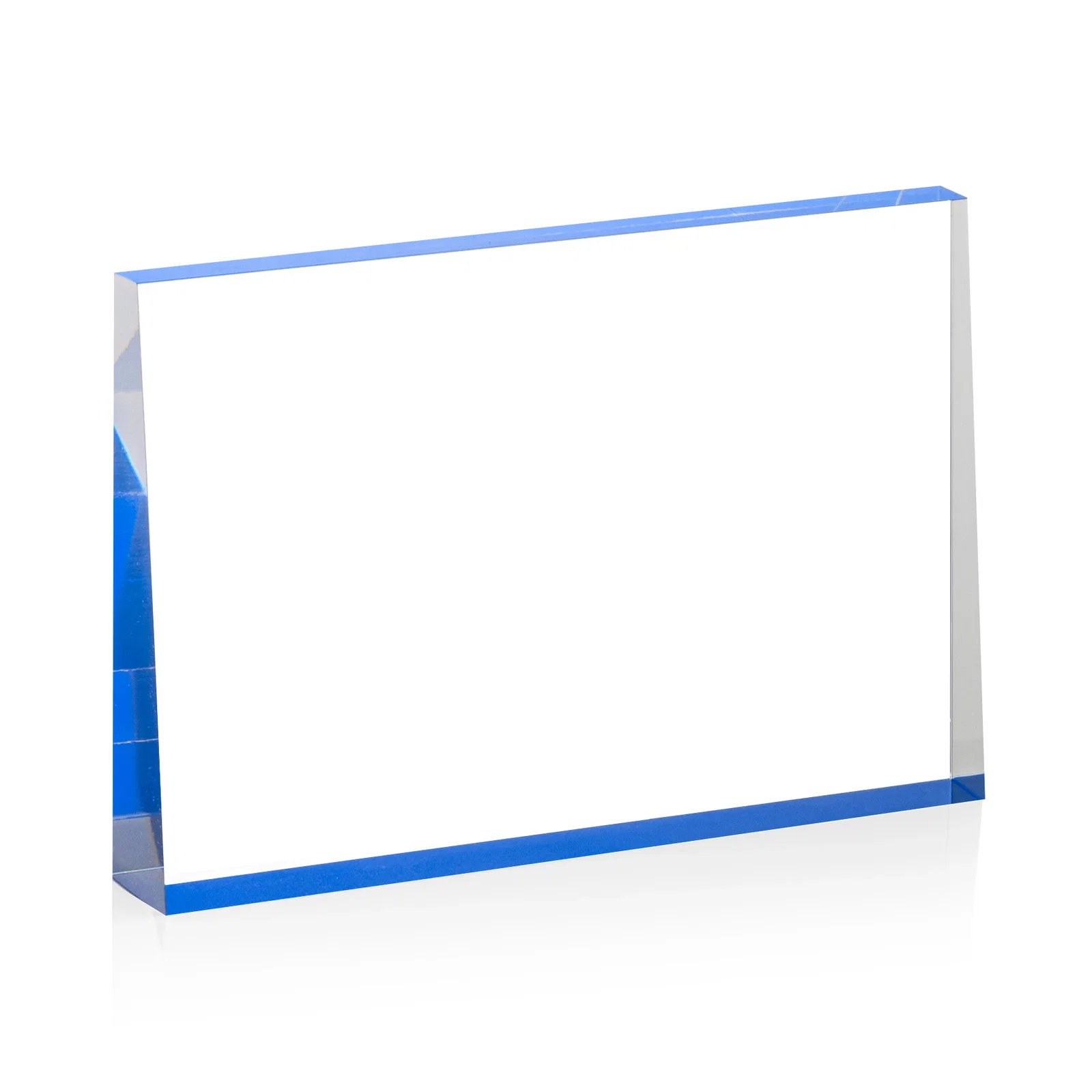 Promotional Horizontal Tapered Freestanding Acrylic Award for volunteer appreciation