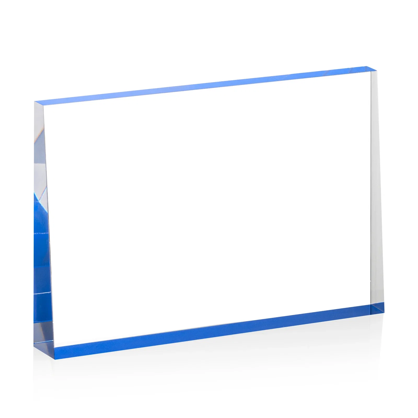 Promotional Horizontal Tapered Freestanding Acrylic Award for dealer and partner awards