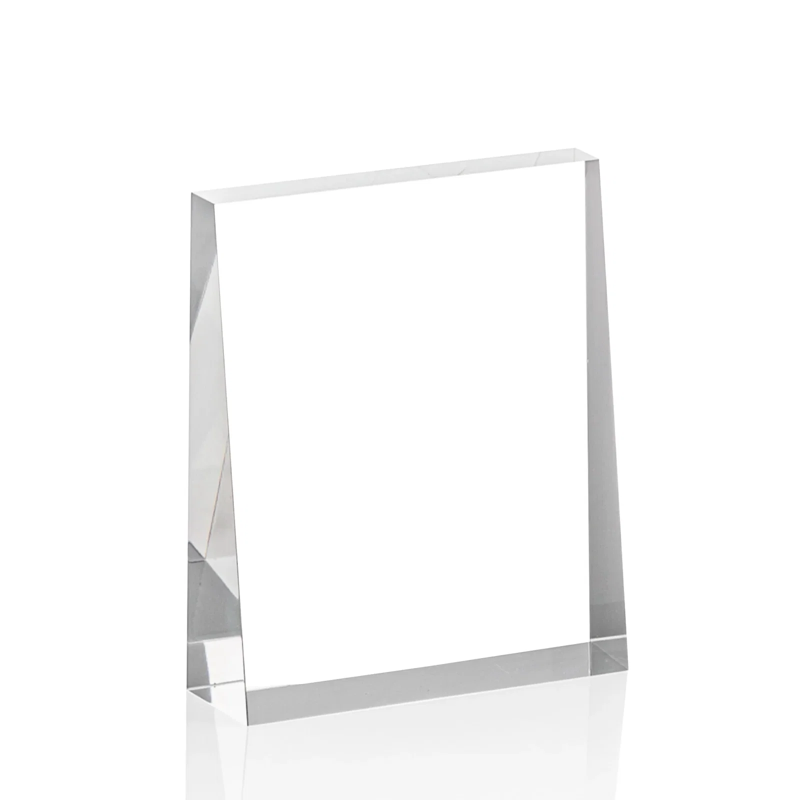 Promotional Vertical Tapered Freestanding Acrylic Award for employee recognition