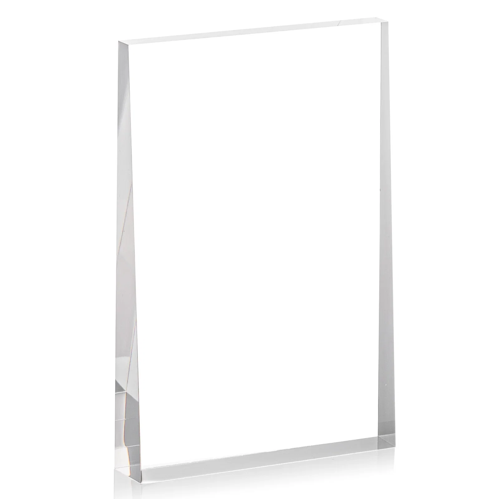 Promotional Vertical Tapered Freestanding Acrylic Award for sales achievement awards