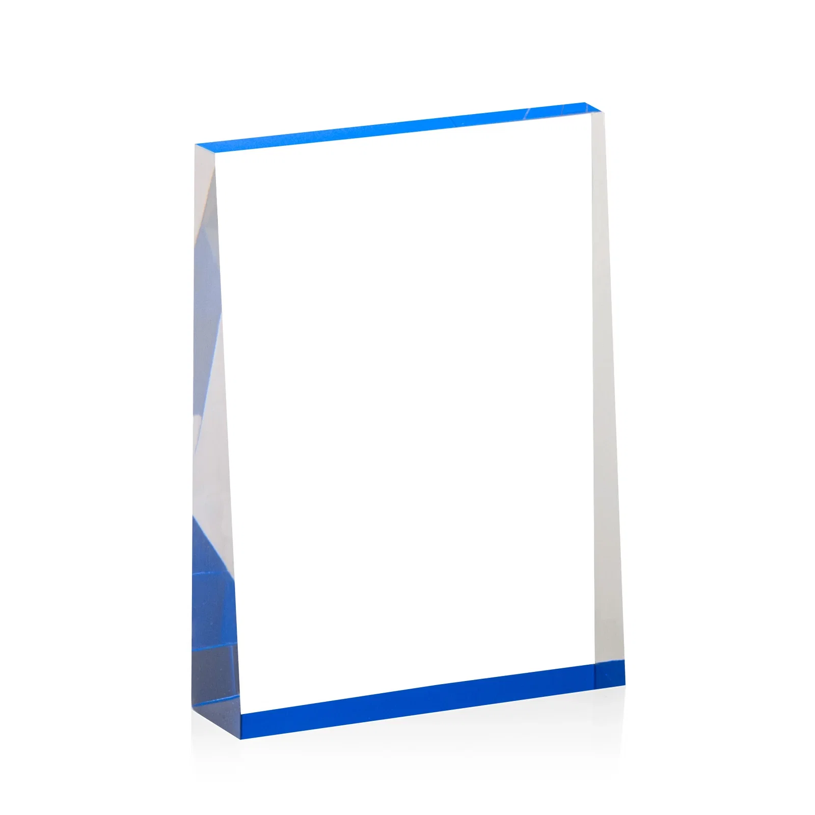 Promotional Vertical Tapered Freestanding Acrylic Award for donor appreciation