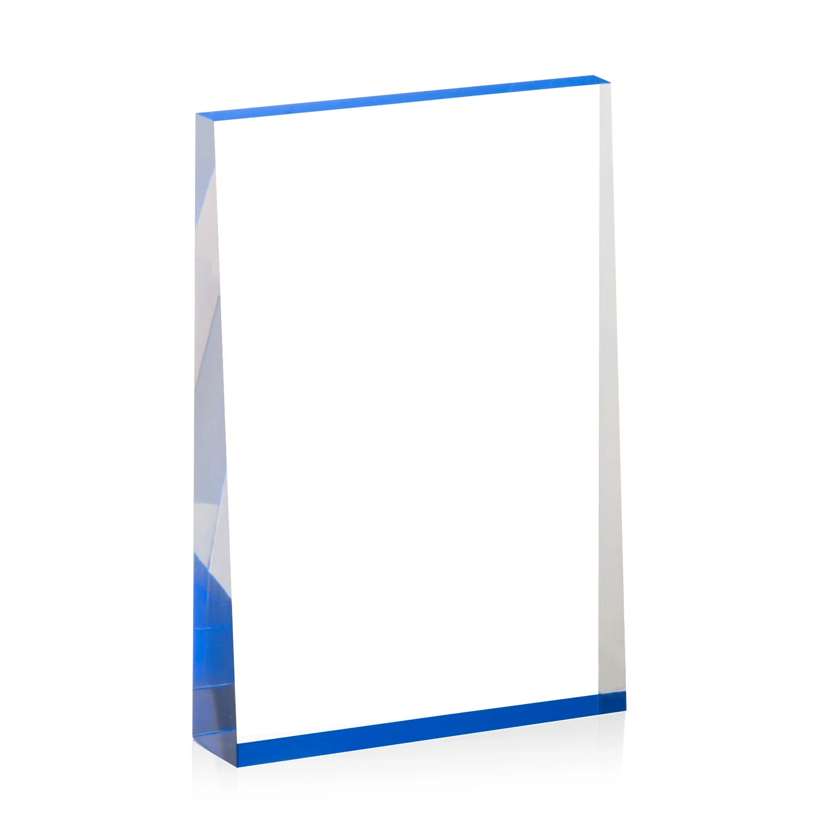 Promotional Vertical Tapered Freestanding Acrylic Award for graduation ceremonies