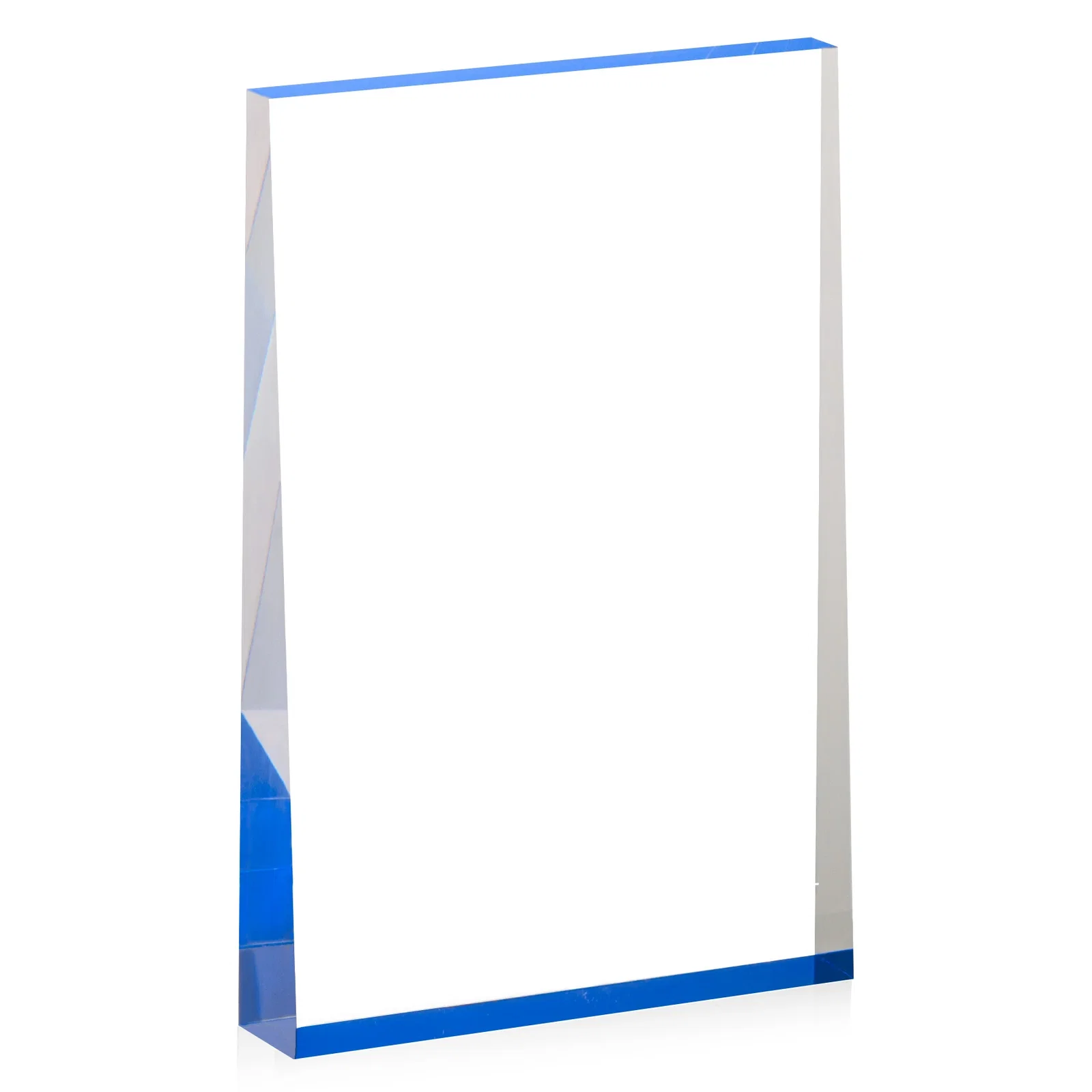 Promotional Vertical Tapered Freestanding Acrylic Award for volunteer appreciation