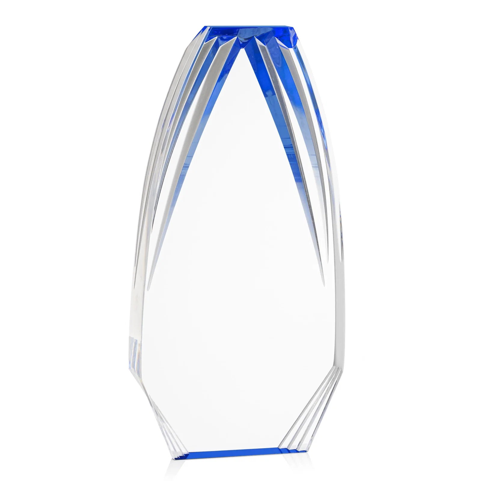 Promotional Ridged-Frame Acrylic Award With Sapphire Reflecting Base for safety achievement programs