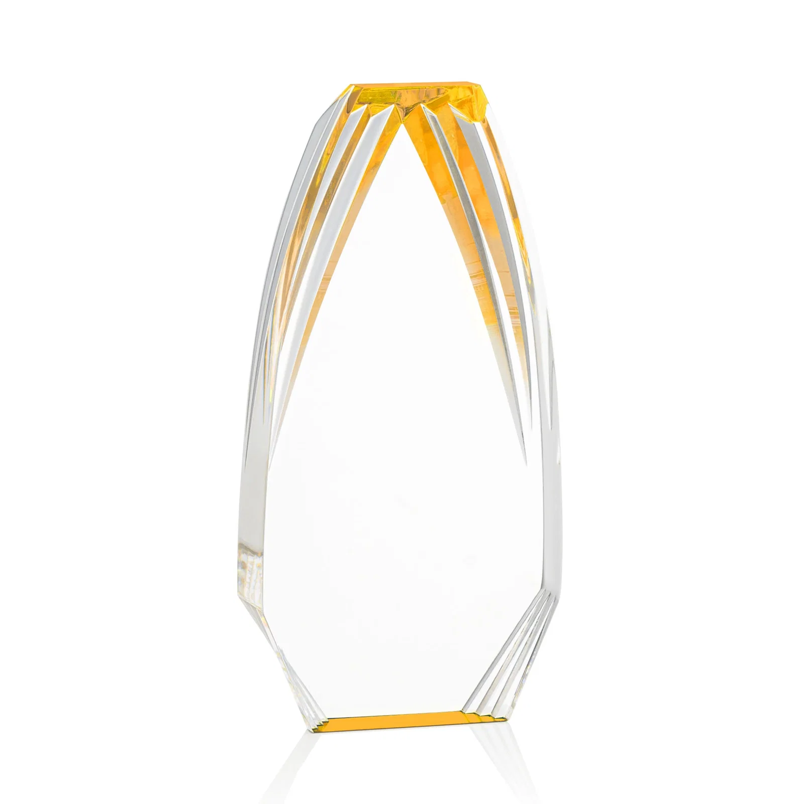 Branded Ridged-Frame Acrylic Award With Sapphire Reflecting Base for employee recognition