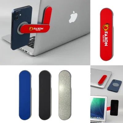 Side angle showing the rotating hinge behind the holder