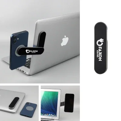 Folded flat, the bracket collapses to a slim profile