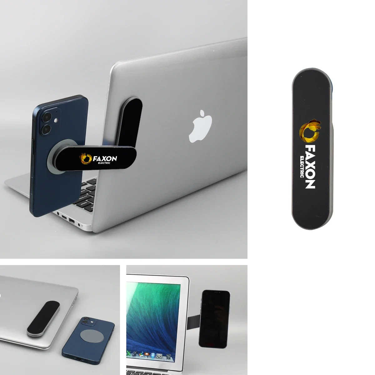Metallic royal blue version of the folding bracket
