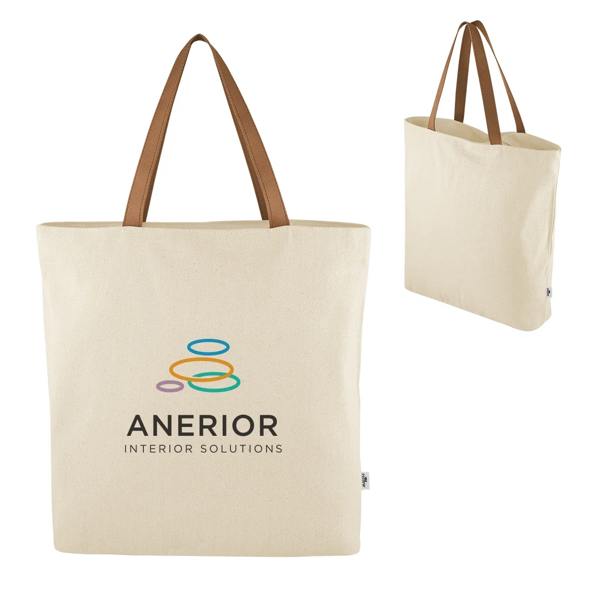 Shoulder straps stitched securely along the top edge of the bag